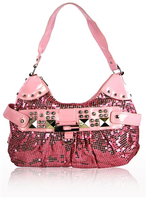 pink diamante prada bag